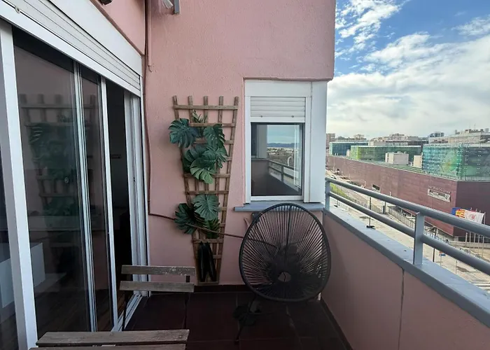 Lägenhet Malvarrosa Penthouse 4 Rooms, Suite, Terrace And Balcony Valencia